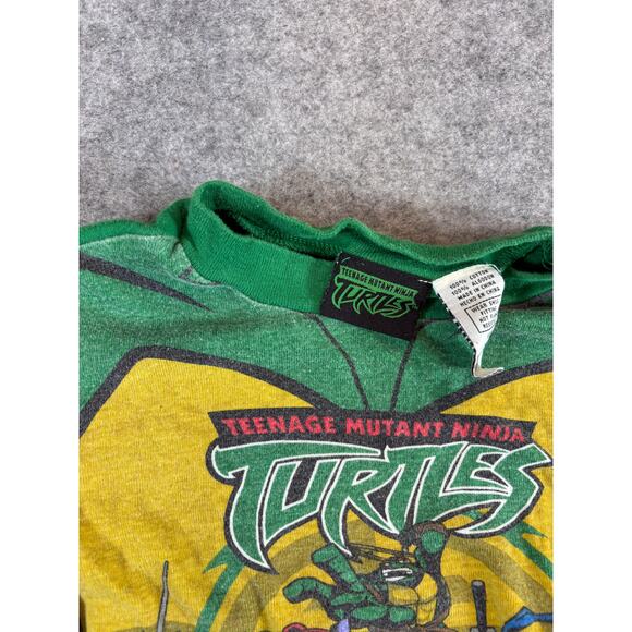 Teenage Mutant Ninja Turtles T Shirt Shorts Pajama Set Boys 6 Green Sleepwear - Picture 7 of 9